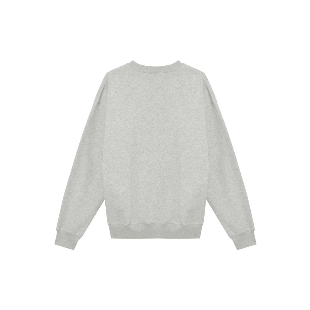 Nike Solo Swoosh Solid Color Crew Neck Casual Loose Long Sleeve Sweatshirt Men sweatshirt Gray DX0812-063