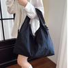 Simple Solid Color Large Capacity Women Casual Shoulder Tote Bag For Daily Use