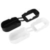 2Pcs Oximeter Cover Portable Silicone Fingertip Pulse Monitor Protector for Travel Home(Black White
