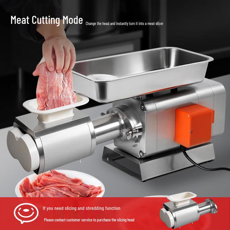 CHIGO Commercial & Home Automatic Stainless Steel Meat Grinder