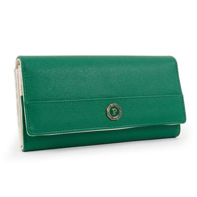 Parsons Club Lange Große Klappe mit Kartenfach Finanziell Achteckig Feng Glücklich Elegantes Design Damen Geldbörse, Kapazität, Etui, Glück, Glück, Brosche, Shui,