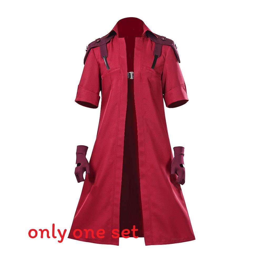 Devil May Cry Dante Cosplay Costume With Polyester Fabric For Anime Role Play Dante Coat Gloves,S