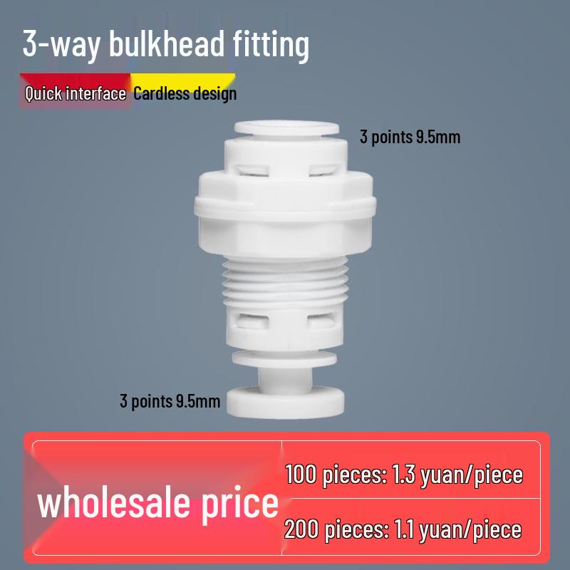 Three-Way Ball Valve Quick Connector for Water Purifier