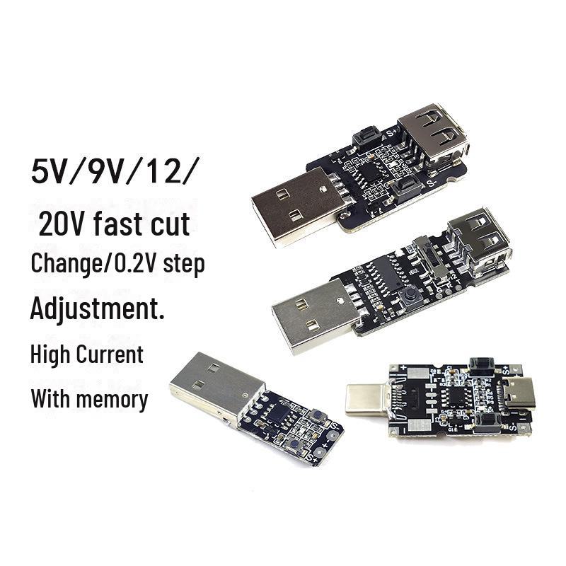 QC2.0/3.0 Schnelllade-Triggerplatine & Spannungsdetektor (5V/9V/12V)