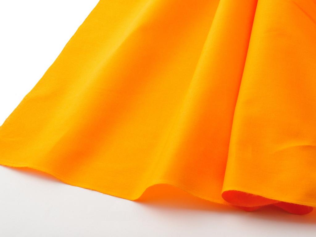 Banshu Kogei kurkumová látka zlatá látka široká dlouhá silná bavlna šířka 115 cm oranžová barva č. 61 5 m kurkumové furoshiki kimono balicí návleky luxusní body