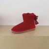 Women's Mid-Calf Bow Snow Boots - Plus Velvet, Thick Warm Cotton, Large Size Winter Footwear