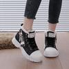 New Canvas High-top Women's Shoes Spring and Summer Breathable Thick-soled Heightening Casual Shoes Martin Boots Sports High-top