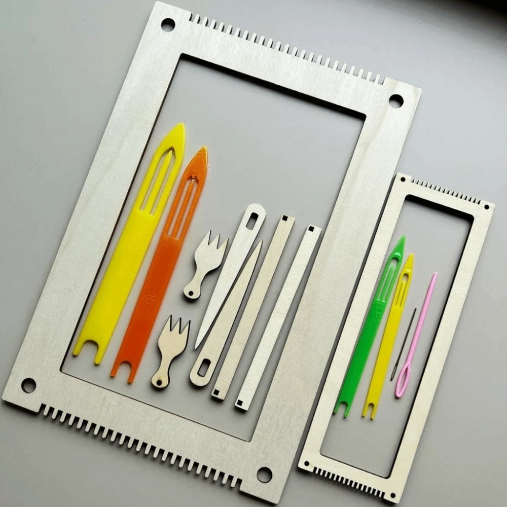 Wooden Hand-Knitting Kit Lightweight Yarn Weaving Tools Mini Loom Machine  Weaving Lover