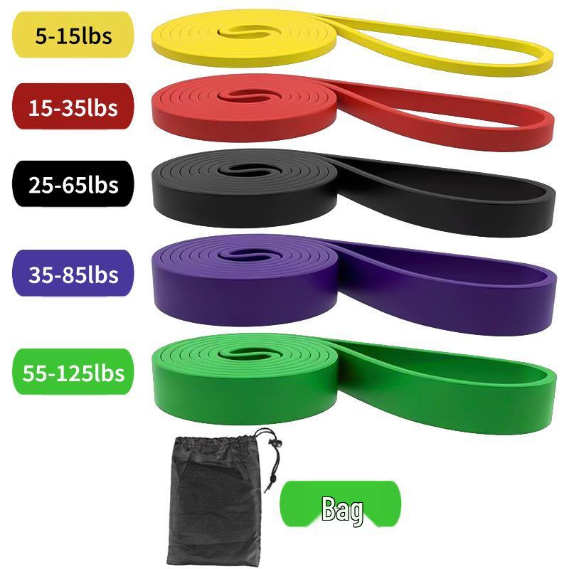 Elastisches Widerstandsband-Set - TPE-Latex-Zugringe für Fitness, Krafttraining und Klimmzüge