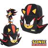 Wlags Handmade Sonic Shadow Black Backpack Plush Material Modern Cool Style