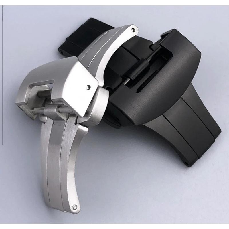 20mm 22mm Metalen Gesp Vlinder Massief Roestvrij Staal Sluiting voor Panerai Gepolijst Mat Vouwknop Horloge Accessoires