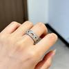 Elegant Vintage Stone Rings Opening Finger Jewelry Delicate Finger Rings Alloy Texture Suitable for Various Occasion