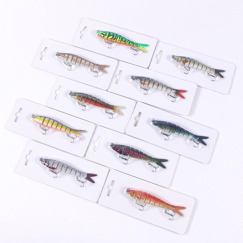 Multi-Section Fish Fishing Gear Lure Bait 10 Color Submerged Tossing Bait Lure Hard Bait