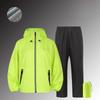 Set di pantaloni impermeabili resistenti con elementi riflettenti per ciclismo all'aperto e pesca