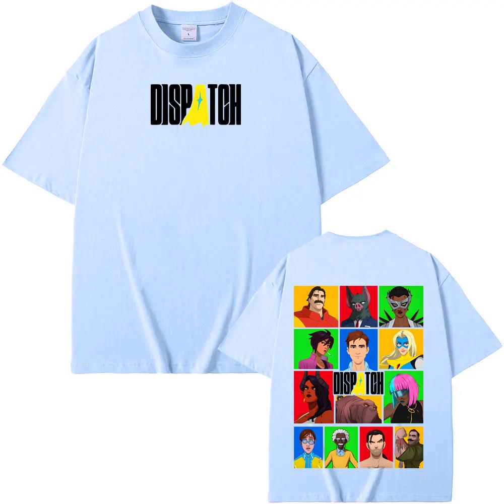 Dispatch Game Graphic Printing TEE Manga Style Game Logo Collage Pattern Printing Tops Cotton Comfortable High Quality Soft Tees