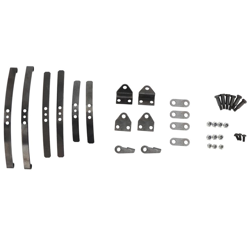 Front Leaf Type Suspension Set Steel Black RC1:14 Car Parts Fit for Tamiya 1 14 Truck