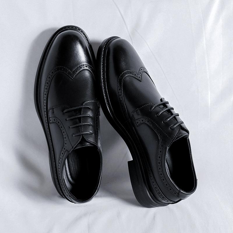 Brock Lederschuhe Herren Business Kleidung Casual Herrenschuhe Sommer Britischer Stil Bräutigam Hochzeitsschuhe Herren 8128-R