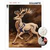 5D Pearl Kit Majestic Reindeer Design DIY Rhinestone Art for Home Wall Decoration Stress Relief Handmade Gift Frameless