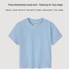 Women's 230G Elastic Spandex Short Sleeve Round Neck Cropped T-shirt - Plain Color for Summer