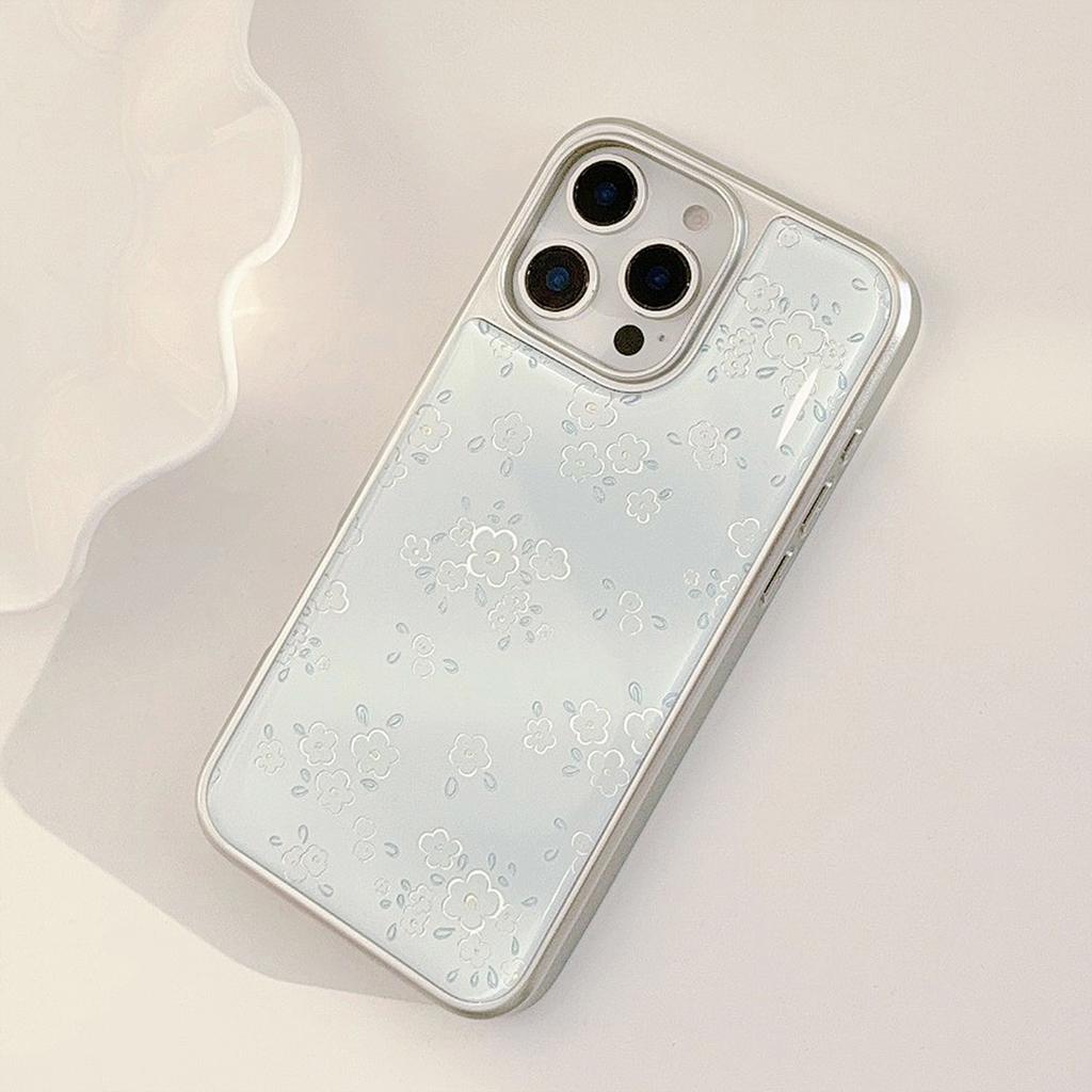 Goudkleurig Ins Verse Bloem Appel 16pro Max Mobiele Telefoonhoesje Iphone15 Epoxy 17 Geschikt voor Huawei Mate70