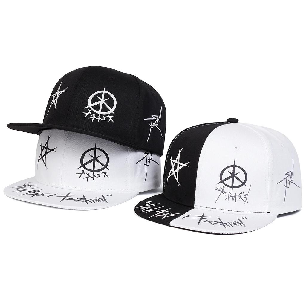 Unisex Kapelusze Hip-hopowe z Nadrukiem Graffiti Oczy Modne Wiosna Jesień Outdoor Regulowane Codzienne Czapki Baseballowe Kapelusz Przeciwsłoneczny Czapka Sportowa