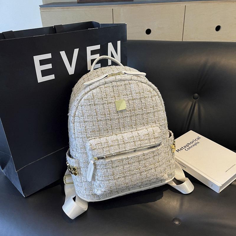 Schoolbag Korean version backpack women's large-capacity backpack new wool backpack fashion college backpack schoolbag women's bag