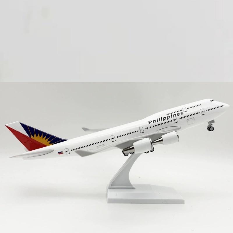 Aircraft Model 1:250 Scale 30CM B747 Philippines Airlines Of Diecast Miniature Aviation  Model Airplanes Decoration Home