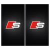 New 2Pcs Car Center Pillar Sticker Honeycomb Texture B-Pillar Decal For T A3 A5 A6 A7 A8 Q3 Q5 Q7 Q8 B5 B6 B7 B8 B9 Q7 8P 8V 8L