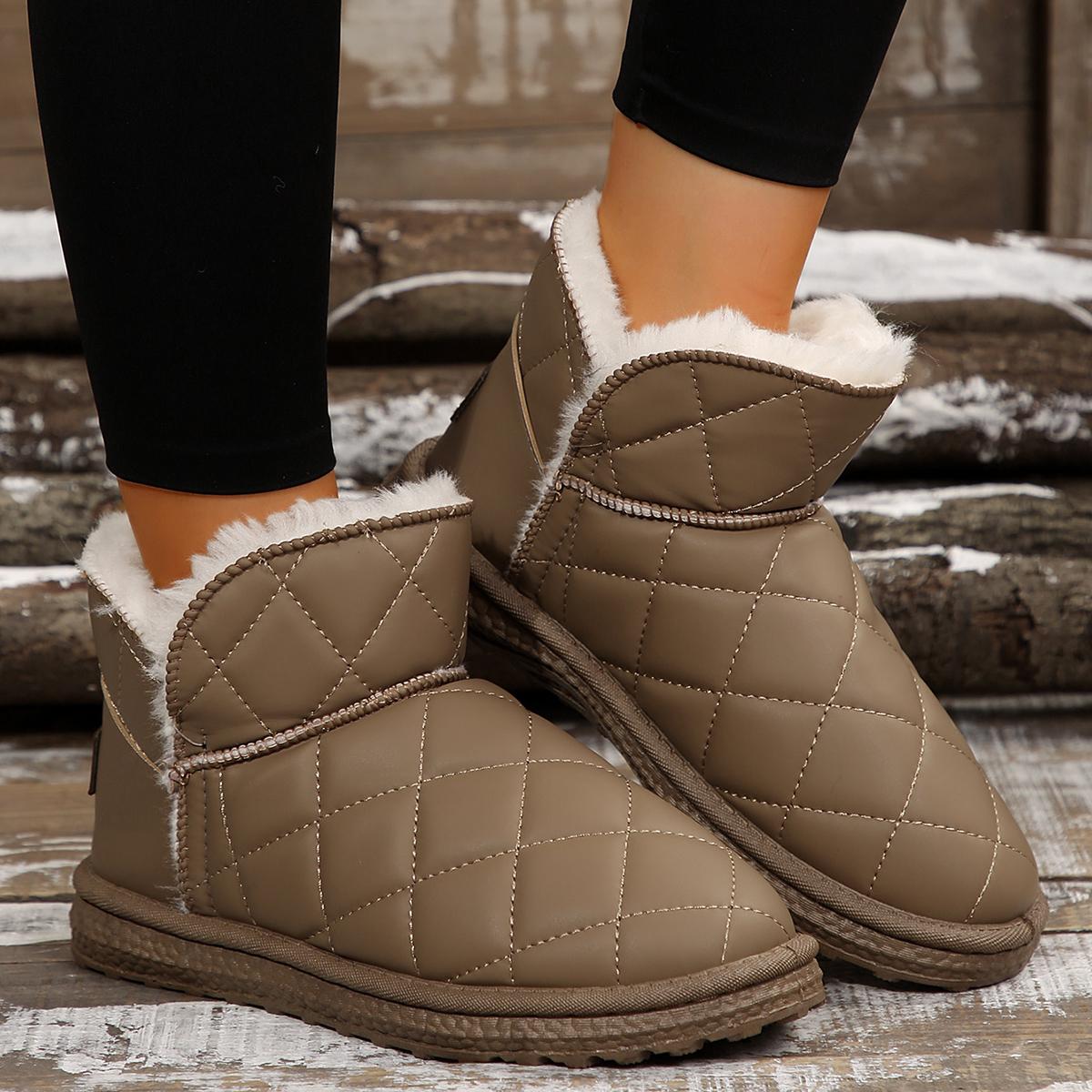 

Модные толстые плюшевые зимние ботинки женские нескользящие водонепроницаемые зимние ботинки для женщин удобные теплые хлопковые туфли женские ботильоны на плоской подошве 36 хаки