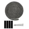 6-25mm Fireplace Sealing Rope Wood Stove Door Gasket Rope Seal Replacement Kit For Fireplace Oven Stove Heating Fireplaces Part