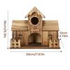Casas para pájaros para exteriores de madera natural rústica nido para pájaro carbonero casa para pájaros para anidar alimentar criar jardín árbol balcón terraza
