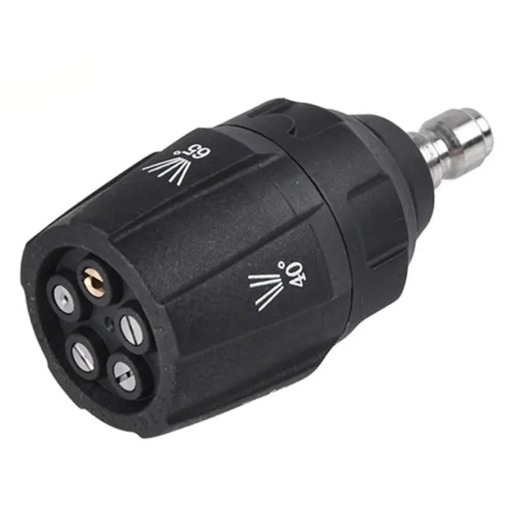 0/15/25/40/65 Degrees Nozzle 1/4in Quick Connector Adjustable Head Tips