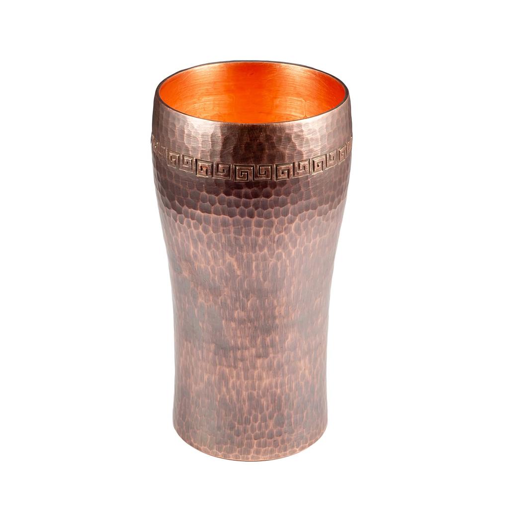YINOX Pure Copper Beer Mug, Pure Copper Coffee Cup, Pure Copper Water Cup, Thick Copper Cup (Retro)