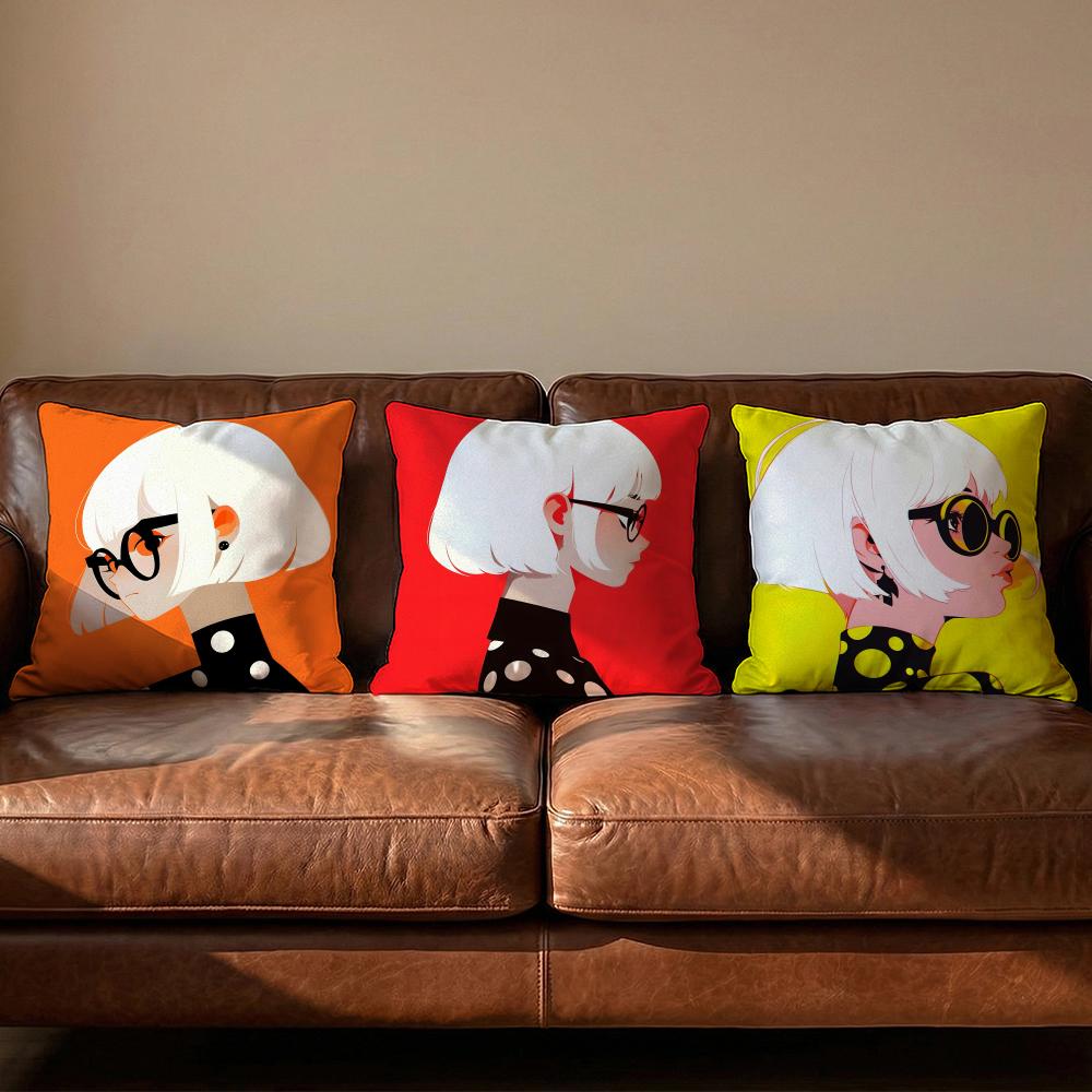 Yayoi Kusama Minimalism Cushion Cover Soft Reversible Durable Pillow Cover MultiScene Use for Home Car Daily Comfort