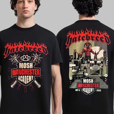 Hatebreed Manchester UK 2025 Evento Mosh Manchester Academy Il 9 Ottobre Maglietta