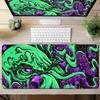 Oktopus Meeresungeheuer Punk Mauspad Groß Gamer Tastatur Schreibtischmatte Computer Gaming Matte XXL Erweitert 30x60cm Büro PC Zubehör