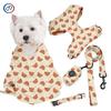 Novo Conjunto Completo de Acessórios para Cães 2025 com Arnês para Cão com Impressão Personalizada, Trela, Coleira, Manta e Capa para Garrafa de Cão