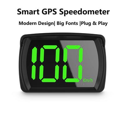 Y03 GPS Digital Tacho Auto HUD Head Up LCD Display Große Schrift KMH MPH Geschwindigkeitstest Erinnerung Meter für Alle Autos