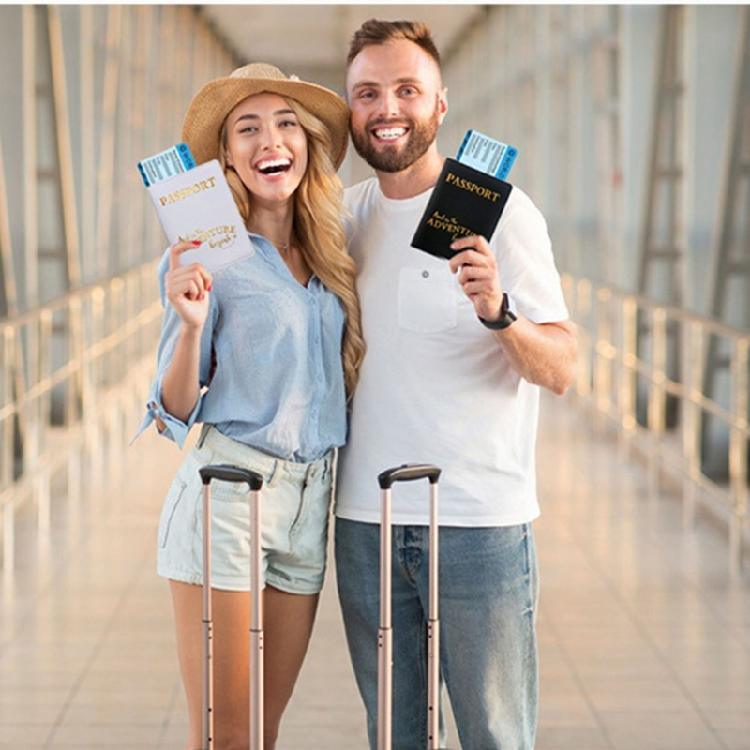 PU Leather Passport Holder Luggage Tag for Women Men Fashion Wedding Gift