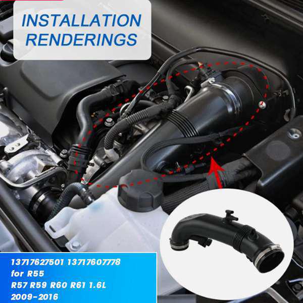 Supercharged Intake Pipe for BMW 13717602692, 13717607778, 13717627501 Models
