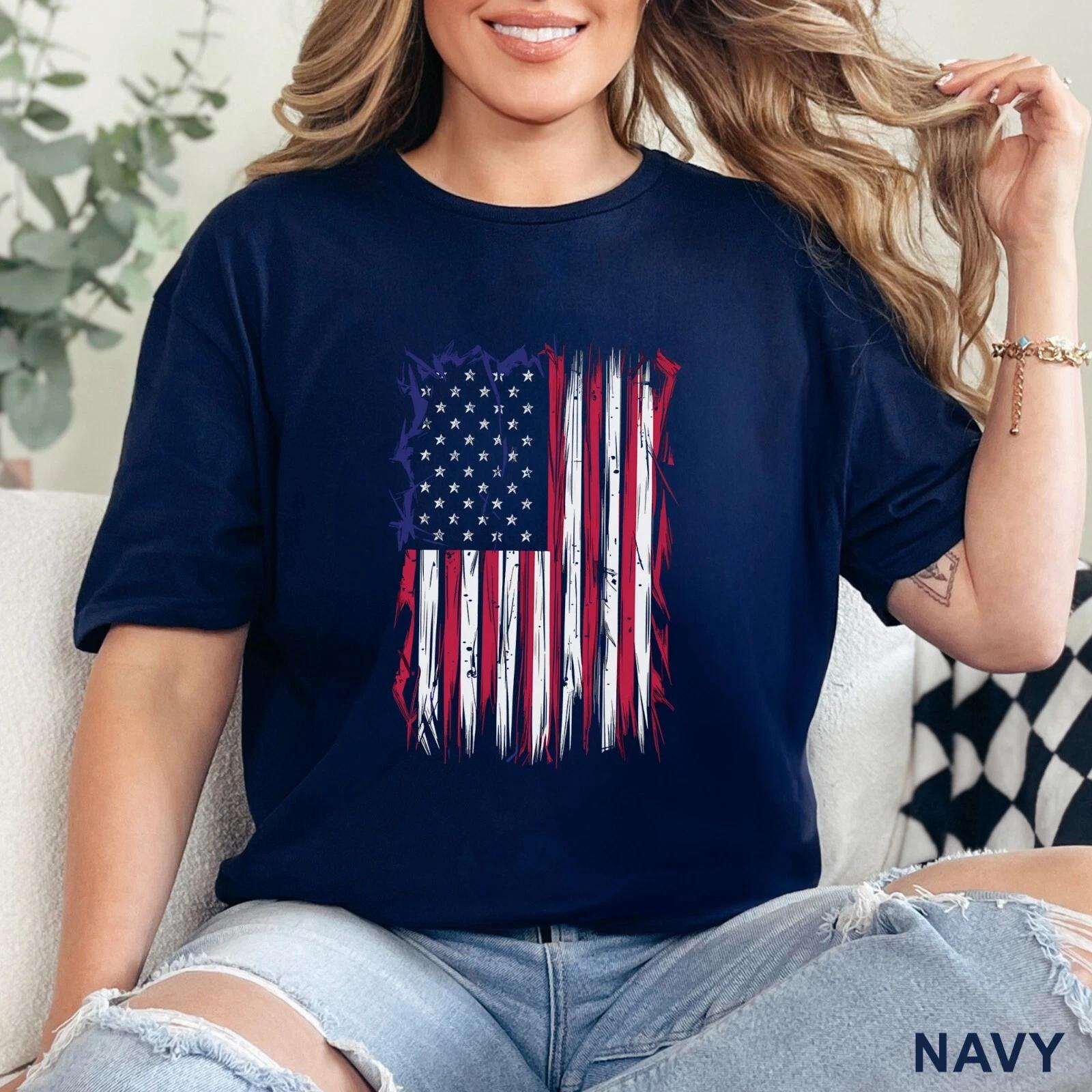 America Flag Shirt, 4Th Of July Flag Shirt, Patriotic Shirts, 203231 L