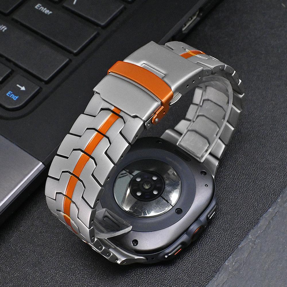 Luxury Metal Strap for Samsung Galaxy Watch Ultra 47mm No Gaps Stainless Steel Bracelet Galaxy Watch Ultra Correa Replacement