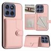 For Motorola Edge 60 5G/Motorola Edge 60s 5G/Motorola Edge 60 Fusion 5G Case RFID Blocking Card Holder Kickstand TPU + PU Leather Phone Back Cover
