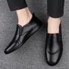 FashionHandmade Men Spring Loafers Genuine Leather Slip on Business Casual Shoes Outdoor Mens Slip on Driving Footwear All-match Flats