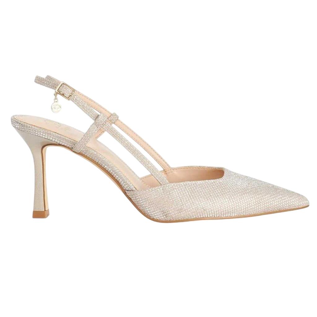 Dune London Womens/Ladies Composure Metallic Sling Back Party Stiletto Heel Pumps