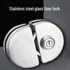 Junwen Stainless Steel No-Drill Glass Door Lock