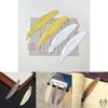 Ethnic Retro Metal Feather Bookmark With Electroplated Finish For Diy Crafts And Student Gifts