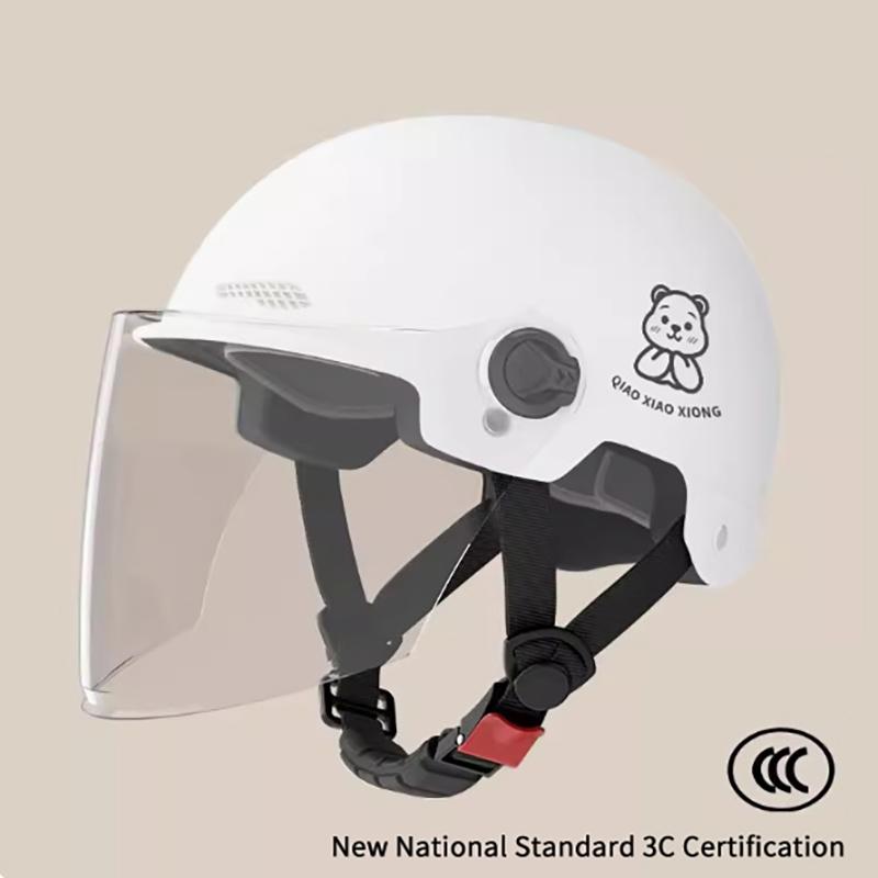 1 Pezzo Certificato 3C Casco Semimoto Elettrica per Adulti Uomo e Donna con Occhiali Casco di Sicurezza per Bicicletta