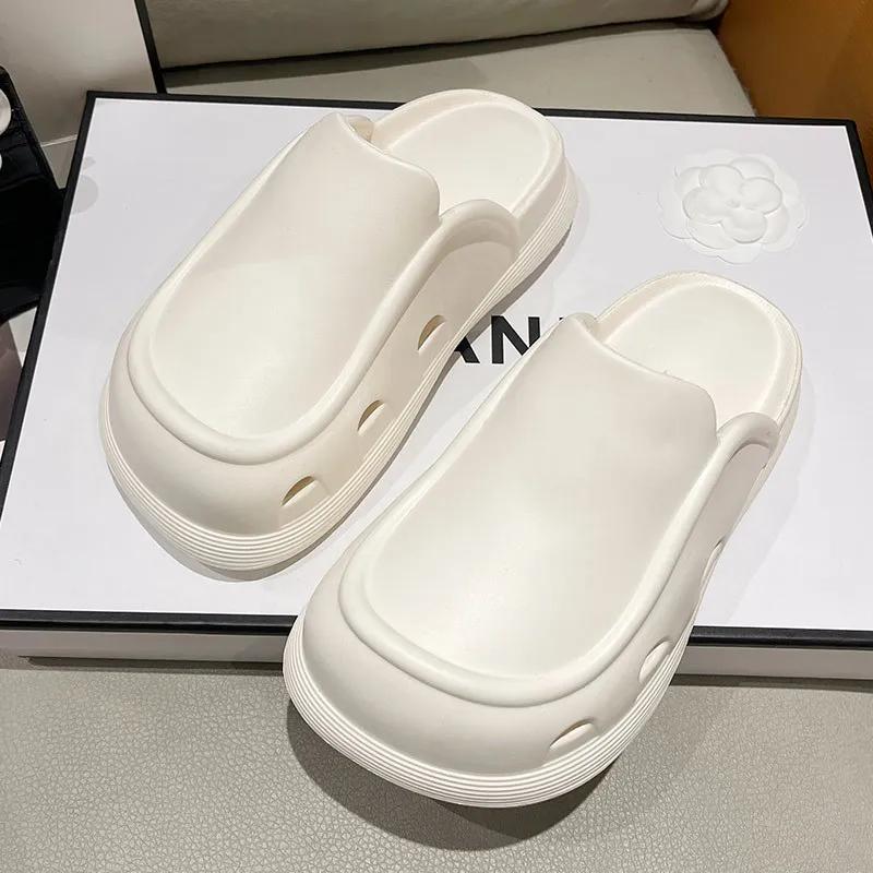 Women's Summer Slippers Designer Slip-on Beach Shoes Ladies Comfort Slipper Sandal Casual Slides Pantuflas De Mujer 2024