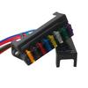 Seliwirkt 8 Way Fuse Box Holder, Car Circuit Fuse Box Holder, 2 Input 8